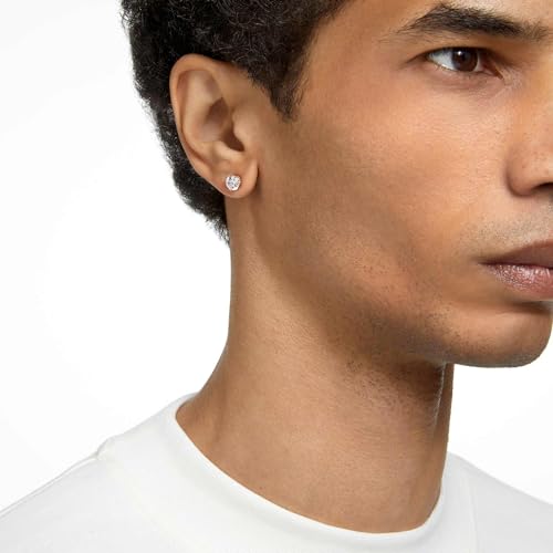 Swarovski Constella Pierced Stud Earrings, White Crystals on a Rose Gold-Tone Setting, Part of the Constella Collection
