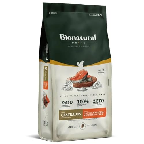 Bionatural Prime - Salmão Gatos Castrados 20kg