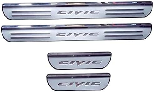 ENFILY 4Pcs Car Outside Sill Kick Plates Protector Accessories for