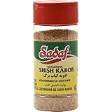 Sadaf Shish Kabob Seasoning - Kebab Seasoning for Cooking and Food Flavoring - Middle Eastern Spices and Seasonings - Persian Kabob Spice - Kosher - 2.5 Oz Bottle With Shaker Top