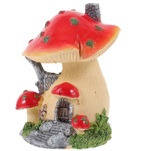 Maison Champignon Miniature en Résine Synthétique Finition Artisanale - 2
