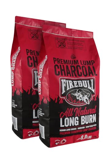FIREBULL All Premium Lump Charcoal Twin Pack 2x1 8.8lb Each 17.6lb Total