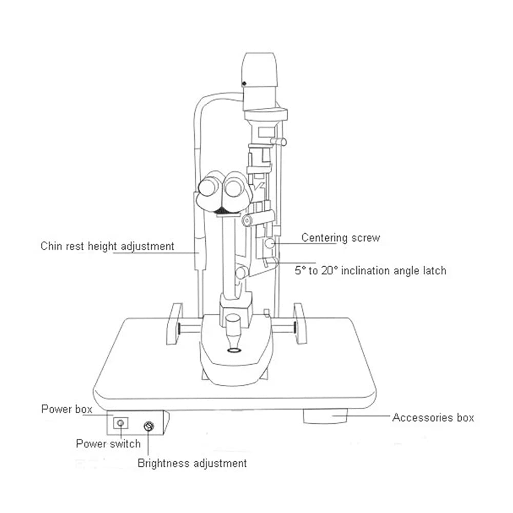 LS-4 microscopio de optometría de aumento cinco veces con microscopio LED