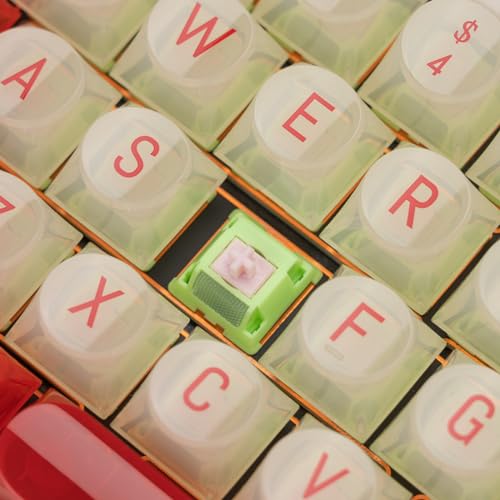 Image of OOCTPK Chilkey Sprout Green Tactile Switches Keyboard Switch for Mechanical Gaming Keyboard, 5 Pin Pre-Lubed Keyboard Switches with POM Housing UPE Stem for Mechanical Gaming Keyboard (35pcs)