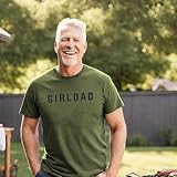Tewmeu Girl Dad Shirt for Men Best T Shirt Gift for Daddy I Keep All My Father Jokes in A Dad-A-Base Shirt