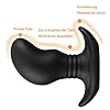 Superweicher Silikon Extra Groß Analplug Anal Massagegerät Butt Plug Mango Form Prostata G-Punkt Sex Stimulator Spielzeug Buttplug Analdildo Analdilator Sexspielzeug für Männer Frauen (Schwarz, 4-6CM) #1