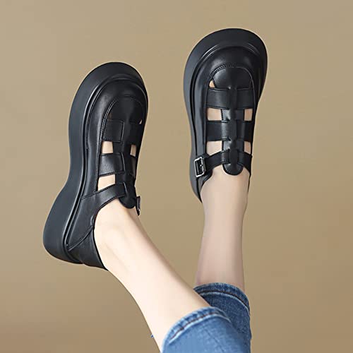 Women's Ladies Sandals Slippers Slides Ladies Wedge Sandals Platform Slip On Flats Summer Open Toe Low Heel Comfy Beach Casual Shoes3