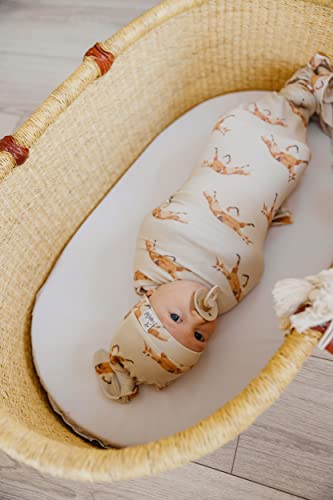 Image of Copper Pearl Swaddle Blankets for Newborns | Soft Stretchy Receiving Blankets for Boys and Girls | Large 46 x 46 Inch Baby Blankets | Lightweight and Breathable Swaddles | Swift