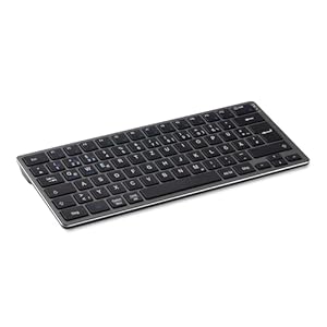 Amazon Basics Kabellose Tablet-Tastatur, tragbar, kompatibel mit PC, MacOS, Laptop, Smartphone, Tablet