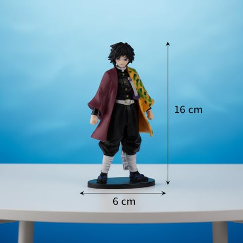 Image of Offo Giyu Tomioka Action Figure Limited Edition, Demon Slayer Anime PVC Collectible Showpiece for Car Dashboard, Home & Office Decor, Premium Gift for Fans & Collectors