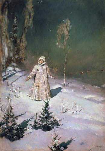 Tableau Snow Maiden Vasnetsov impression d'art mural vintage 60x90cm