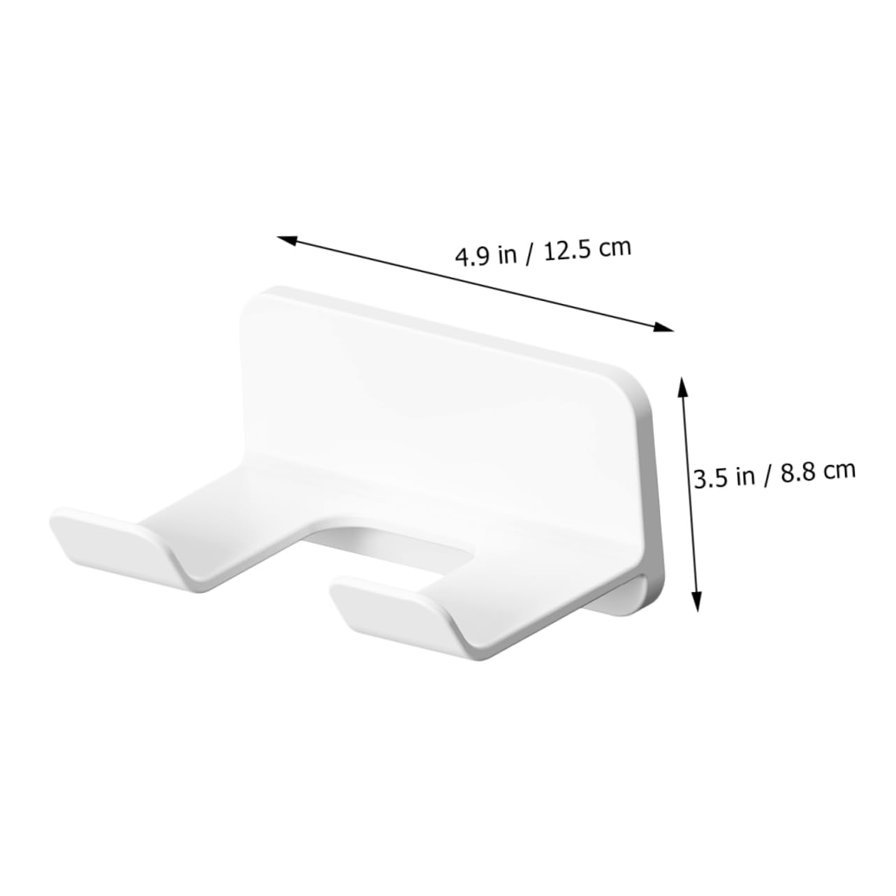 IWOWHERO Modern Hair Dryer Holder Stand Wall-mounted Adhesive Nail- for Bathroom