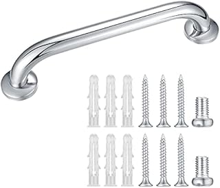 1Pcs Bathroom Grab Bar, Stainless Steel Bath Grab, Bath Grab Handles, Shower Toilet Safety Handrails Support Holder for Disabled Elderly Children Mobility Daily Living Aids, Polished Finish