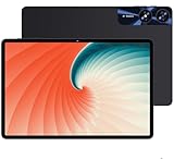 Tablette Android 11 pouces avec 24 Go RAM 256 Go ROM (TF/2 To), Octa Core 2,0 GHz, WiFi 2,4G/5G, Bluetooth 5.0, Widevine L1, 8000 mAh, 5 MP+13 MP, FHD 1280 x 800 pixels, écran tactile avec étui Noir