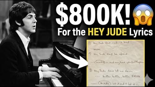 McCartney&rsquo;s $800,000 Lyric Sheet 🎸 🥁 🎹 🎶