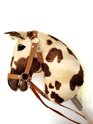 Hobby Horse Grande Taren A3 – Caballo De Palo Premium Con Melena Larga – Hecho A Mano En Polonia – Juguete Realista Y Seguro