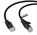 Price comparison product image rhinocables CAT 5e High-Speed Ethernet Cable - Reliable LAN Network RJ45 Cable for Fast Internet & Data Transfer | Durable WiFi Broadband Cable for Gaming & Streaming, (1m, Black, Pack of 1)