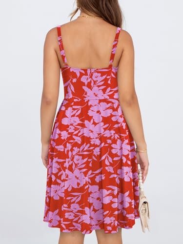 Image of YIOYOLA Womens Summer Mini Corset Casual Dresses Spaghetti Straps Lace Up Vacation Beach Sundress with Pockets 2026