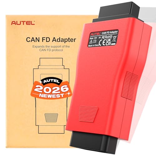 Autel CAN FD CANFD Adapter for GM MY2020 Vehicles, 2026 Compatible with Autel Scanner Diagnostic Scan Tool MaxiCOM MK808S MX808S DS808 Maxisys Elite 908 Series Models W/CAN FD Protocol (100% Original)