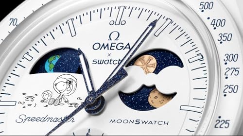 Image of Swatch MoonSwatch Omega X Mission to Earthphase Moonshine Gold Cold Moon December Wristwatch