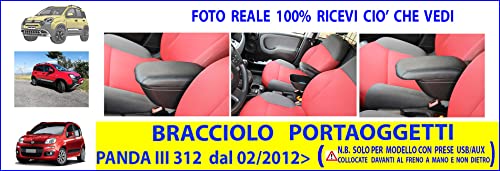 Bracciolo Panda Metano dal 02/2012> Portaoggetti