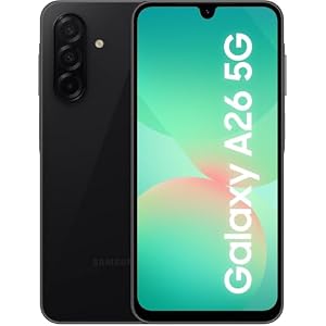 Samsung Galaxy A26 5G Ai (256GB + 8GB) International Version Unlocked – 6.6″ 120Hz 50MP Triple Camera (Black)