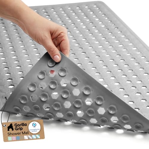 GORILLA GRIP Patented Bath Tub Shower Mat, Machine...