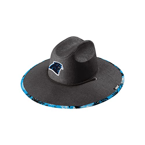 Image of FOCO Carolina Panthers NFL Team Color Straw Hat