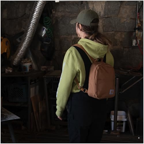 Image of Carhartt Classic Mini Backpack, Durable, Water-Resistant Backpack with Adjustable Shoulder Straps, Harbor Teal
