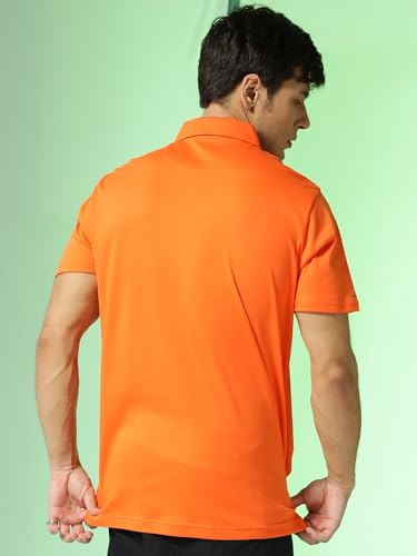 Image of Men's Solid Polo Collar Casual T-Shirt with Pocket | Cotton Polo Collar Half Sleeves Solid T-Shirt | Slim Fit Polos
