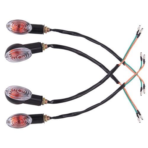 Sonline 4X Luz Indicador Senal para Motos Ojo Gato Color ambar