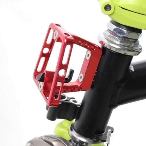Portaequipajes delantero de aluminio para bicicletas plegables Brompton negro 4