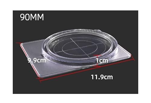 Kiesev 50 Pcs Filter Membrane Preservation Box, 47Mm/90Mm, Atmospheric Detection Environment Sampling, Air Sampling Filter Preservation Box, Laboratory Filter Membrane Protection (Φ 90 Mm) #TOP1