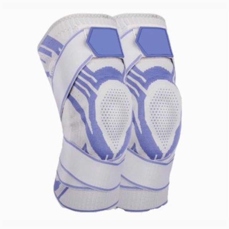 Exercise, protection Sports Anti-collision Kneepads Cycling Protection Equipment Breathable Knees for Fitness, cycling, running, playing football(Blue,X-Large)