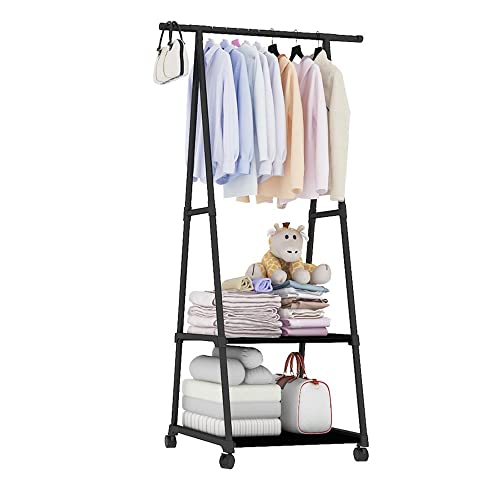 Image of COROID Digital Printed Multipurpose 6 Shelve Wardrobe,Foldable,Collapsible Fabric Wardrobe Organizer for Clothes Drawers Portable Wardrobe Clothing Space Saving Wardrobe (3-Layer, Dark Black)