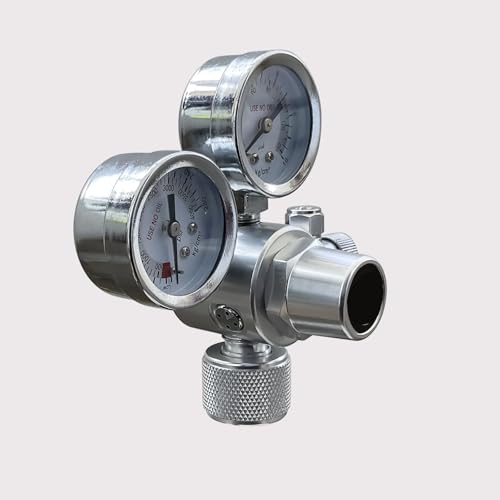 Régulateur de CO2 pour aquarium avec double manomètre et filetage W21.8