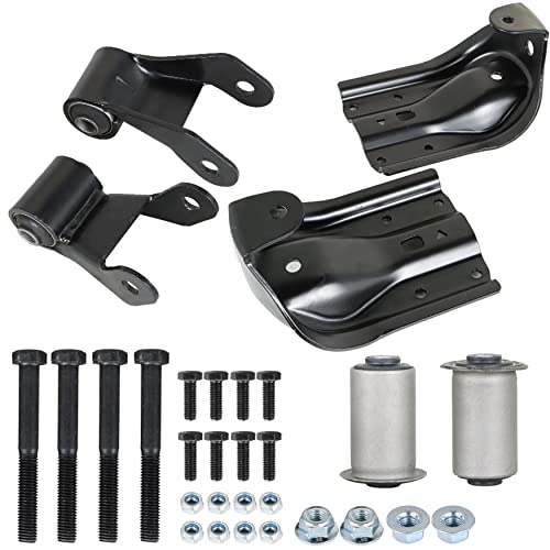 WFLNHB Rear Leaf Spring Shackle Bracket Kit for Chevy