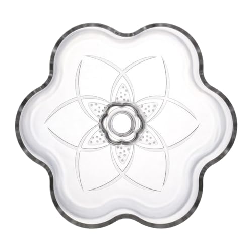 Alimentador de acuario – Bandeja de alimentación con ventosa en forma de para acuario, recipiente para alimentos de pescado, para Betta Tetras Camarones Agua Dulce Agua de Mar