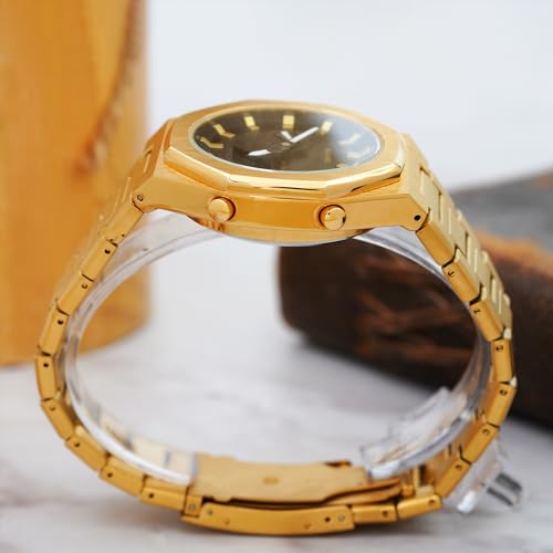 Image of SKMEI Stainless Steel Men Analog Watch Dual-Display Electronic Watch with Luminous 30M Waterproof Watch Fashion Multifunctional Sports Watch for Men- 1816