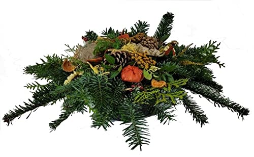 Totensonntag Allerheiligen - natürliche Grabschale Friedhof - Grabschmuck von Flora Trans