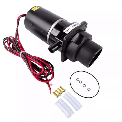 URPIZY Marine Toilet Macerator Pump Motor Set 37041-0010 Für Jabsco 37010-Serie 12V Boot Yacht Wohnmobil Elektrische Toilette Ersatzteile Mit O-Ring Schläuche Schrauben