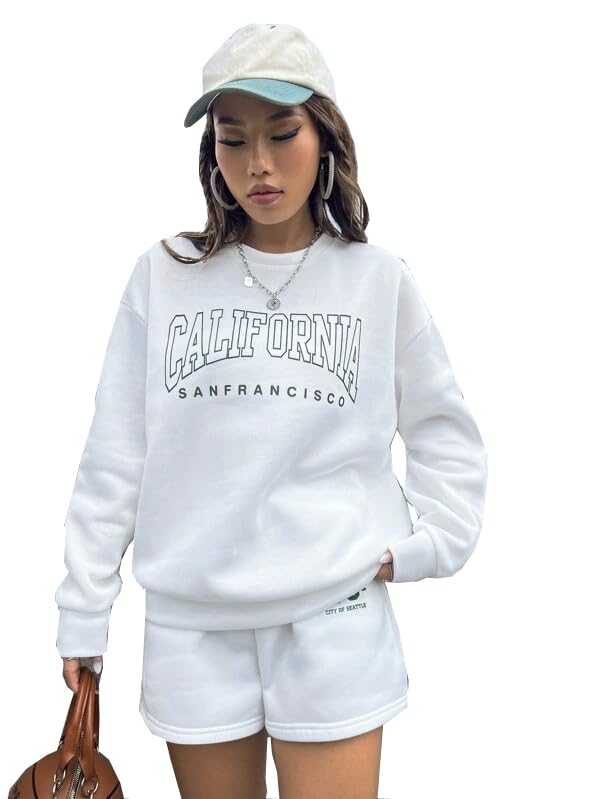 SXV 'California Sanfrancisco’ Printed Cool Aesthetic Drop Shoulder Oversized Sweatshirt-image-41
