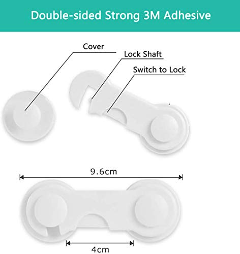 image for Baby Child Safety Cabinet Locks,GiMe-US Easiest 3M Adhesive Baby Proof