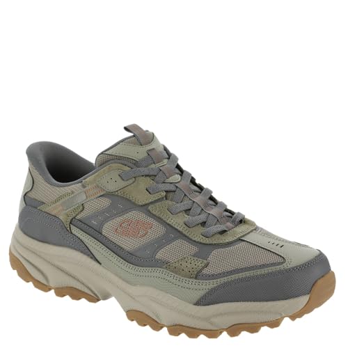 Baskets homme Skechers Vigor at Hands Free contre mal de dos olive