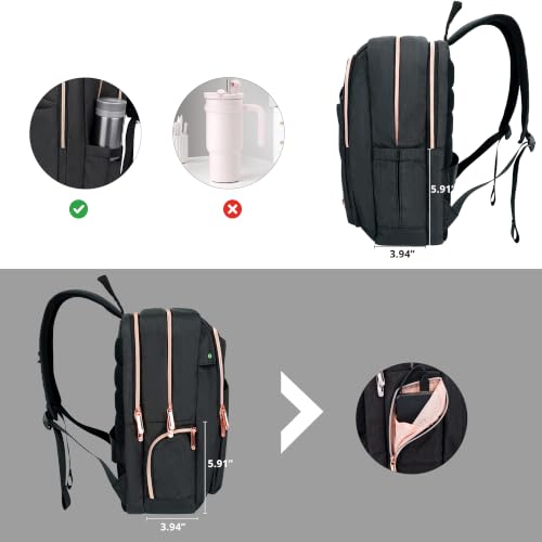 Mochila para laptop Swissdigital negra USB 15.6" miniatura 6