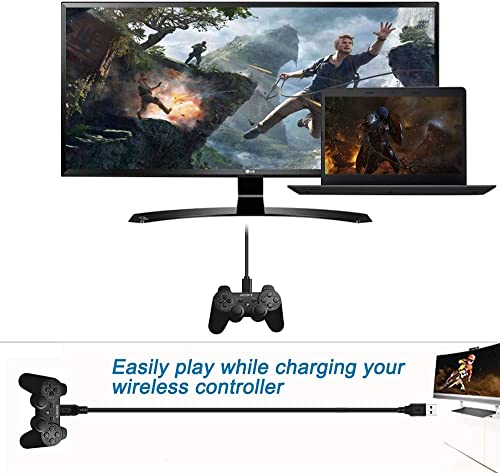 Image of Replacement Cable For Sony Ps3 Controller Charging Cord