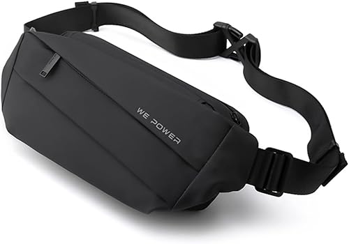 Riñonera cruzada para hombre, bolsa cruzada para el pecho, bolsa de cadera para viajes, caminar, correr, senderismo, ciclismo, fácil de llevar