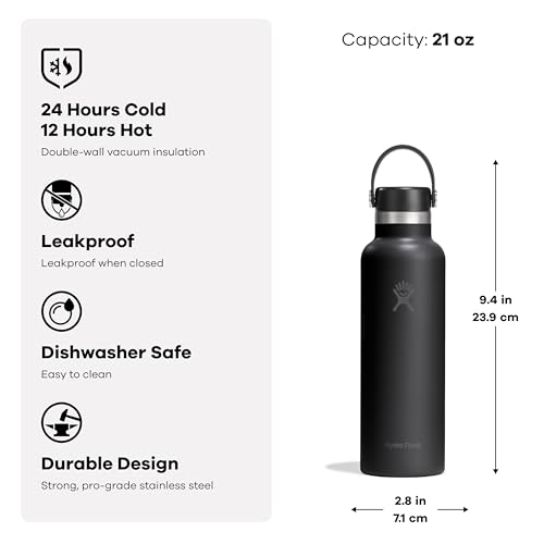 Image of Hydro Flask Water Bottle - Insulated Stainless Steel - Non Spill, Leakproof in 21 Oz Popstar Pink