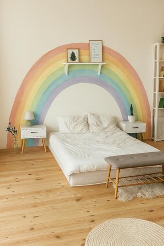 Vinilo Decorativo Arcoíris Pastel 39 pulgadas