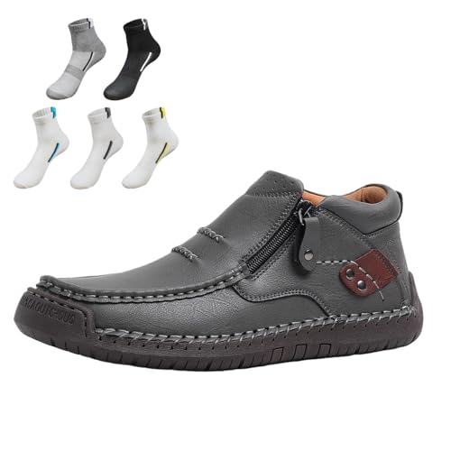 Bottes de conduite bout large pour homme en cuir : fini les pieds douloureux en voyage